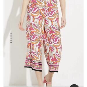 JOSEPH RIBKOFF Style# 232044 Picaresque PJ Cropped Smooth Stretch Pants Size 8